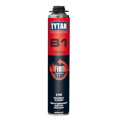 Пена монтажная Tytan Professional B1 профессиональная огнестойкая 750 мл