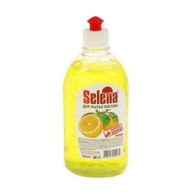 Средство для мытья посуды (с ароматом лимона) Selena Выгодная цена 0.5 л