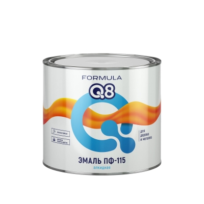 Эмаль алкидная Formula Q8 ПФ-115 белая (1.9 кг)