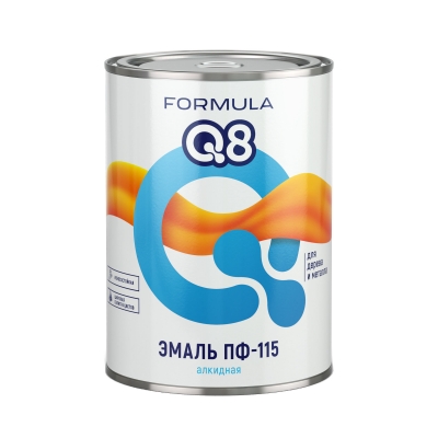 Эмаль алкидная Formula Q8 ПФ-115 желтая (0.9 кг)