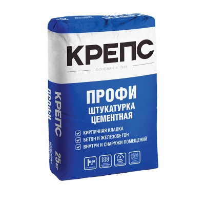 Штукатурка Крепс Профи (цементная) 25 кг