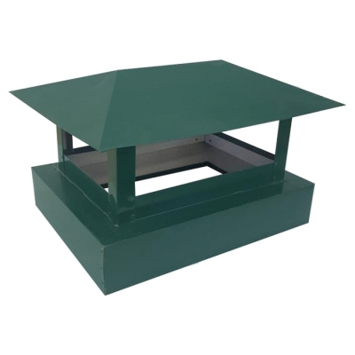 Зонт дымовой 400х520 мм зеленый (RAL 6005) 0.45 мм УЦЕНКА*