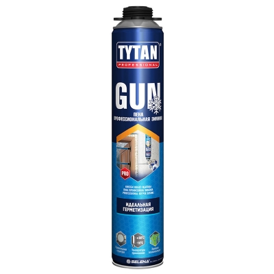 Пена монтажная Tytan Professional GUN профессиональная зимняя 750 мл