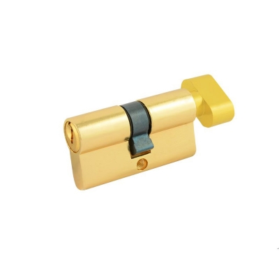 Цилиндр (личина) ключ/вертушка ЦАМ (золото/латунь) 60 мм
