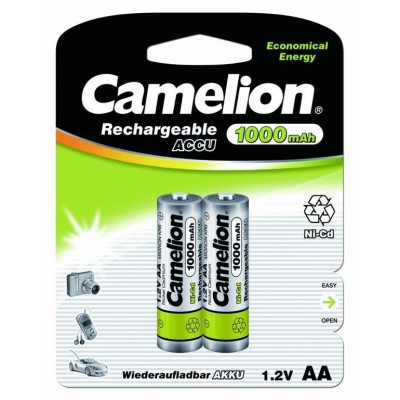 Аккумулятор AA/R6 1000мА.ч NI-CD BP-2 металлик (блист.2шт) Camelion 6181