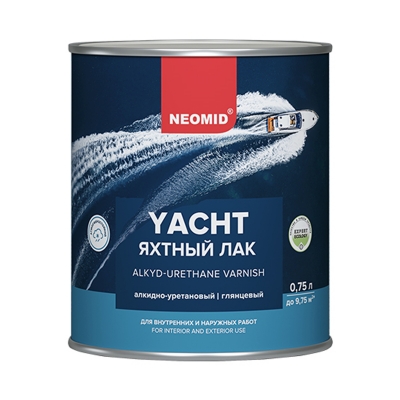 Лак яхтный алкидно-уретановый Neomid Yacht глянцевый (0.75 л)