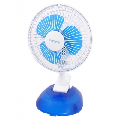 Вентилятор настольный на прищепке Energy EN-0601 белый/голубой