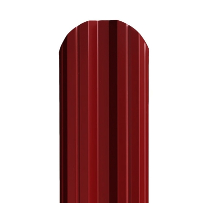 Штакетник М-образный (фигурный) 1800 мм винно-красный (RAL 3005)
