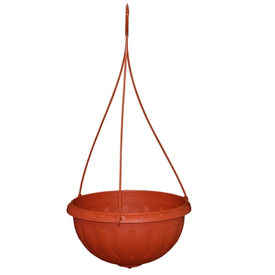 Горшок-кашпо подвесной для цветов Альтернатива Джулия 250 мм (3.5 л) коричневый