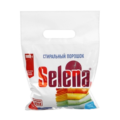Стиральный порошок Selena Выгодная цена (свежесть сирени) 1 кг