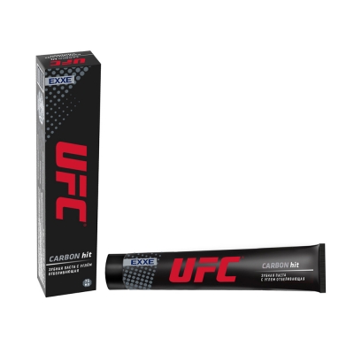 Зубная паста отбеливающая с углем UFC x EXXE Carbon hit (75 мл)