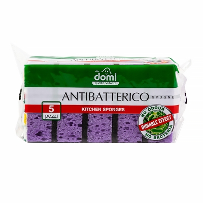 Губки для мытья посуды антибактериальные Domi (5 шт)