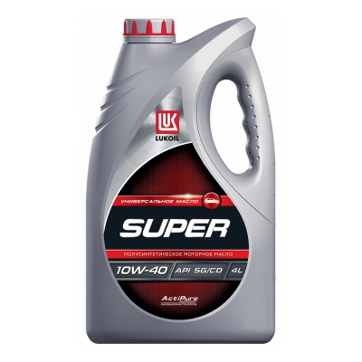 Моторное масло полусинтетическое Lukoil Супер 10W40 API SG/CD (4 л)