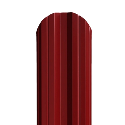 Штакетник М-образный (фигурный) 1800 мм винно-красный (RAL 3005) УЦЕНКА*