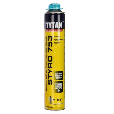 Клей-пена для пенополистирола Tytan Professional Styro 753 (750 мл)