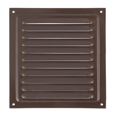 Решетка вентиляционная металлическая коричневая 150х150 мм