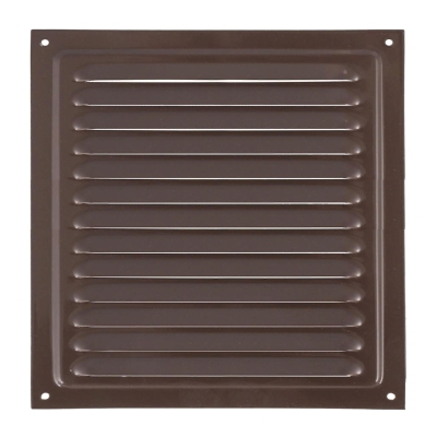 Решетка вентиляционная металлическая коричневая 190х190 мм