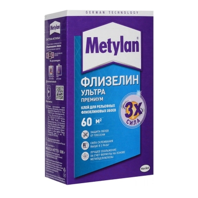 Клей для флизелиновых обоев Metylan Флизелин Ультра Премиум (500 г)