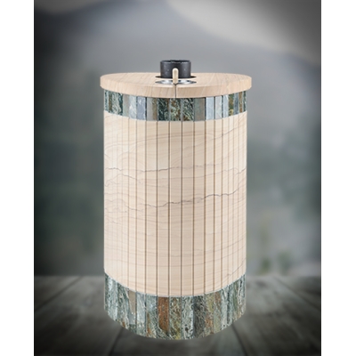 Банная печь Ферингер ПФ Оптима Окаменевшее дерево перенесенный рисунок + Жадеит