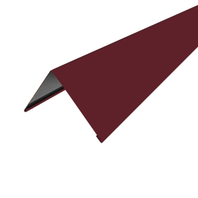 Конек прямоугольный 2000 мм винно-красный (RAL 3005)