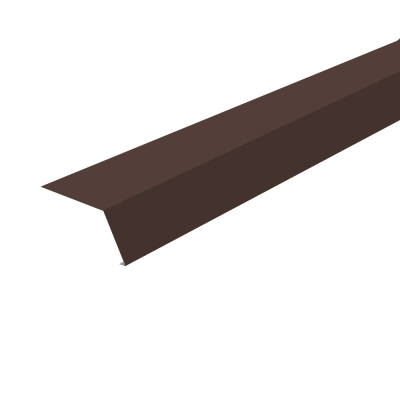 Планка карнизная (капельник) 2000 мм шоколадно-коричневая (RAL 8017) УЦЕНКА*