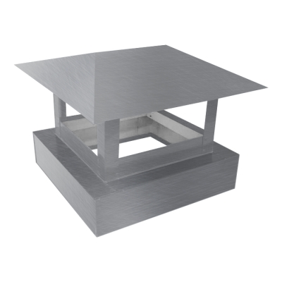 Зонт дымовой 400х400 мм цинк 0.45 мм