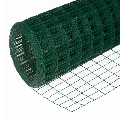 Сетка заборная сварная оцинк. с ПВХ 50х100 мм (1.8 мм+0.4 мм ПВХ) 1.8х15 м зеленая (RAL 6005)
