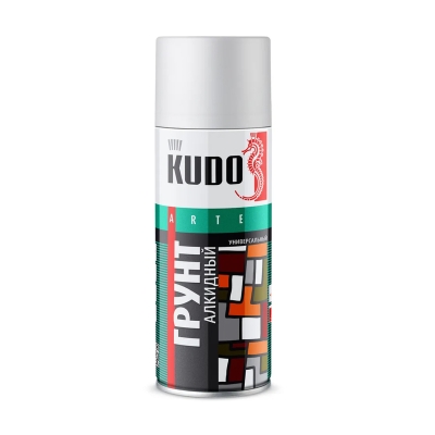 Грунт-аэрозоль универсальный KUDO алкидный белый (520 мл)