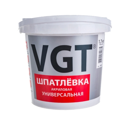 Шпатлевка универсальная для наружных и внутренних работ VGT (1.7 кг)
