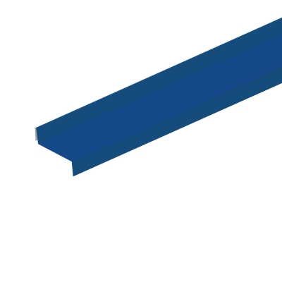 Планка примыкания ГЧ 0.45 мм 2000 мм сигнально-синяя (RAL 5005)
