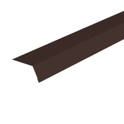 Планка карнизная ГЧ 2000 мм шоколадно-коричневая (RAL 8017)