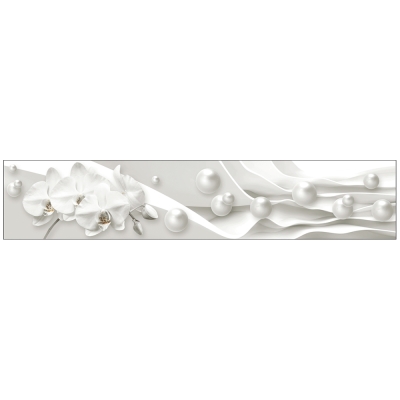Интерьерная панель ABS Белый жемчуг 3000х600х1.5 мм