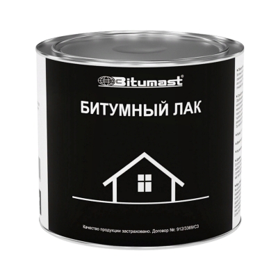 Лак битумный Bitumast (1.8 кг/2 л)