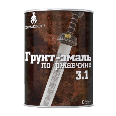 Грунт-эмаль по ржавчине 3в1 Химлегион ХВ-0278 белая (0.9 кг)