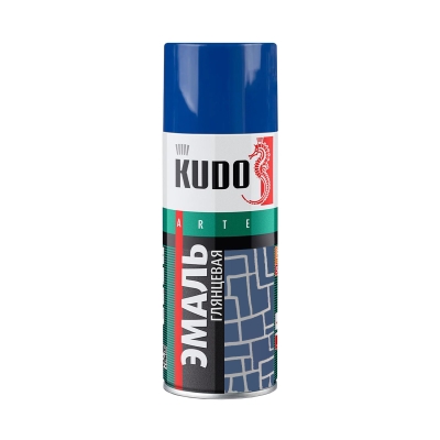 Эмаль универсальная аэрозольная KUDO KU-1011 синяя (520 мл)
