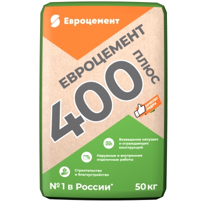 Цемент М-400 (ЦЕМ II/A-Ш 32.5Н) Цемрос/Евроцемент 50 кг
