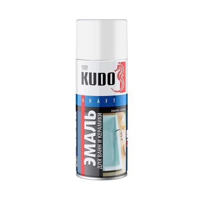 Эмаль для ванн и керамики KUDO KU-1301 белая (520 мл)