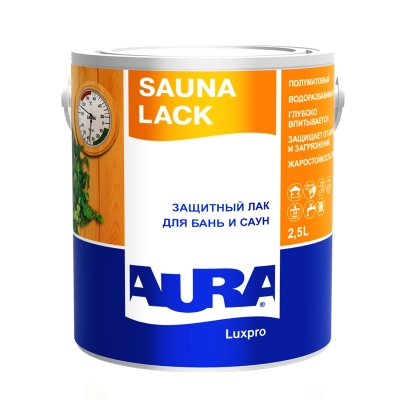 Лак для бань и саун защитный Aura Luxpro Sauna Lack (2.5 л)
