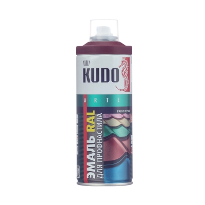 Эмаль для металлочерепицы KUDO KU-07024R серый графит (520 мл)