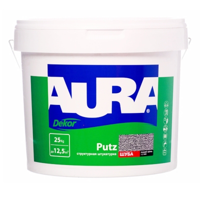 Штукатурка структурная Aura Putz Dekor шуба фракция 1.5 мм (25 кг)