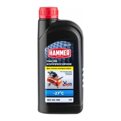 Масло для компрессоров Hammer Flex 502-005 ISO VG-100 (1 л)