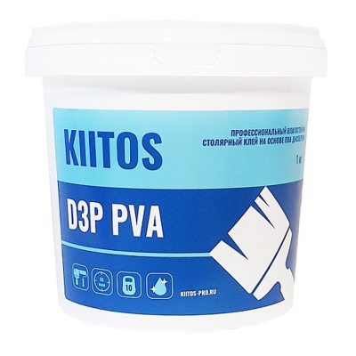 Клей ПВА столярный Kiitos D3P (1 кг)