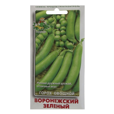 Семена горох овощной Воронежский зеленый Поиск (10 г)