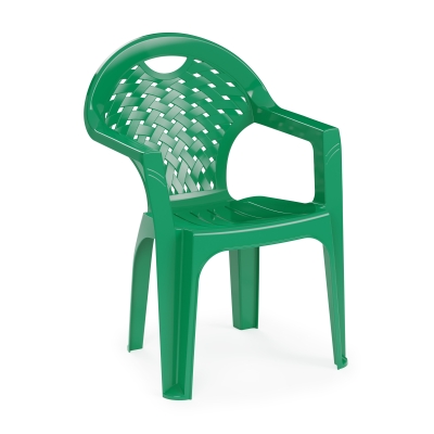 Кресло пластмассовое 585х540х800 мм Альтернатива (зеленое) М2609