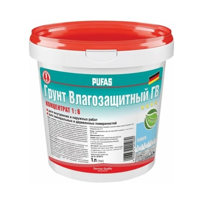 Грунт влагозащитный Pufas морозостойкий концентрат 1:6 (1 кг)