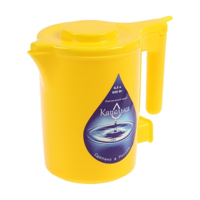 Чайник электрический Капелька 0.5 л пластик (желтый)