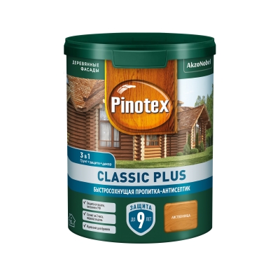 Пропитка-антисептик Pinotex Classic Plus 3 в 1 лиственница (0.9 л)