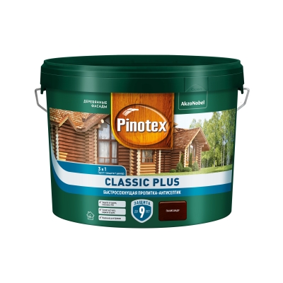 Пропитка-антисептик Pinotex Classic Plus 3 в 1 палисандр (9 л)