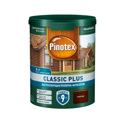Пропитка-антисептик Pinotex Classic Plus 3 в 1 палисандр (0.9 л)