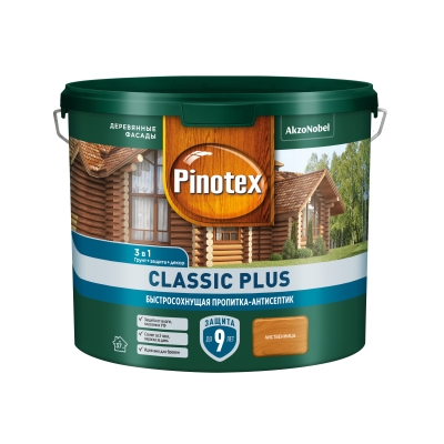 Пропитка-антисептик Pinotex Classic Plus 3 в 1 лиственница (2.5 л)